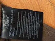 Vorschaubild 5 von Damen Bolero Strickjacke Gr. 42/XL Braun mit Perlenbesatz