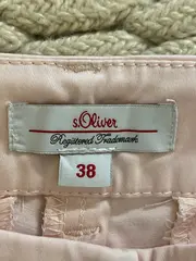 Vorschaubild 5 von Stoffhose Damen Pink Gr. 38 Casual Uni Knopf