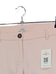 Vorschaubild 3 von Stoffhose Damen Pink Gr. 38 Casual Uni Knopf