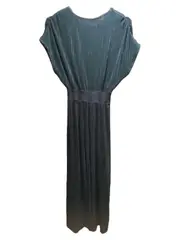 Vorschaubild 2 von Plissiertes Maxikleid Damen Petrol Gr. S/36 Elegant Sommer