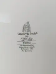 Vorschaubild 2 von Florina Servierplatte Weiß Porzellan Blumen Ø 30 cm Klassisch