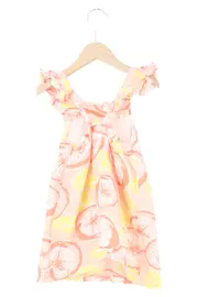 Vorschaubild 2 von Kinder Sommerkleid Gr. 92 Mehrfarbig Florales Muster Baumwolle Rüschen