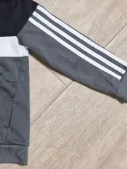 Vorschaubild 5 von Trainingsjacke Kinder Gr. 122 Schwarz Grau Weiß Sportjacke