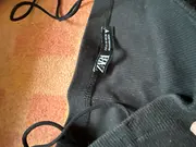 Vorschaubild 3 von Damen Strickkleid Trägerkleid M Schwarz Rippstrick Basic Freizeit
