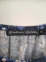 Vorschaubild 8 von Damen Freizeitkleid Blumenmuster Blau Gr. XL Modal