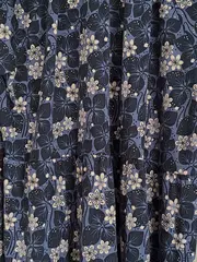 Vorschaubild 7 von Damen Freizeitkleid Blumenmuster Blau Gr. XL Modal