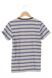 Vorschaubild 2 von Herren T-Shirt Gr. S Grau Gestreift Casual Streetwear