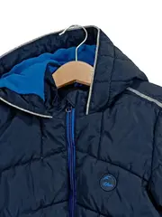 Vorschaubild 5 von Winterjacke Kinder Gr. 116 Steppjacke Kapuze Blau