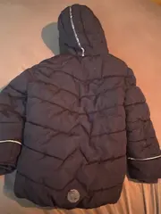 Vorschaubild 2 von Winterjacke Kinder Gr. 116 Steppjacke Kapuze Blau