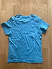 Vorschaubild 4 von Kinder T-Shirt Gr. 140 Türkis Sportlich Logo-Print Kurzarm