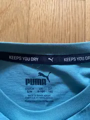 Vorschaubild 5 von Kinder T-Shirt Gr. 140 Türkis Sportlich Logo-Print Kurzarm