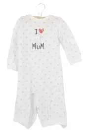 Vorschaubild 1 von Baby Body Gr. 74 Weiß Tiermotive Baumwolle Langarm