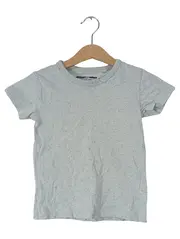 Vorschaubild 1 von Kinder T-Shirt Gr. 86 grau meliert Basic Baumwolle