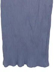 Vorschaubild 3 von Damen Midirock Rippstrick Blau Gr. M 38 Stretch Bleistiftrock
