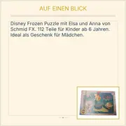 Vorschaubild 3 von Disney Frozen Elsa und Anna Puzzle 112 Teile FX Schmid ab 6 Jahre