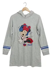 Vorschaubild 1 von Mädchen Kapuzenpullover Minnie Maus Gr. 158/164 Grau Langarm