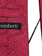 Vorschaubild 3 von Krawatte Herren Seide Rot Geometrisch Business 150x8 cm
