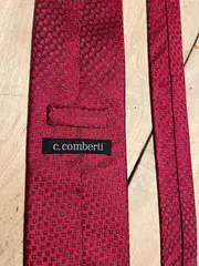 Vorschaubild 4 von Krawatte Herren Seide Rot Geometrisch Business 150x8 cm