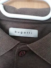 Vorschaubild 2 von Herren Polo Shirt Langarm Braun Gr. L Baumwolle Klassisch