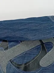 Vorschaubild 4 von Kinder Jeanshemd Gr. 116 Blau mit Logo Applikation