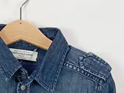 Vorschaubild 6 von Kinder Jeanshemd Gr. 116 Blau mit Logo Applikation