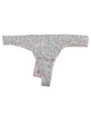 Vorschaubild 1 von Damen Slip Gr. 36/S Leopard Schleifen Weiß Rosa NEU