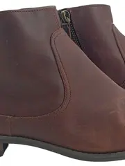 Vorschaubild 3 von Damen Stiefelette Gr. 37 Braun Leder Ankle Boots Ortholite