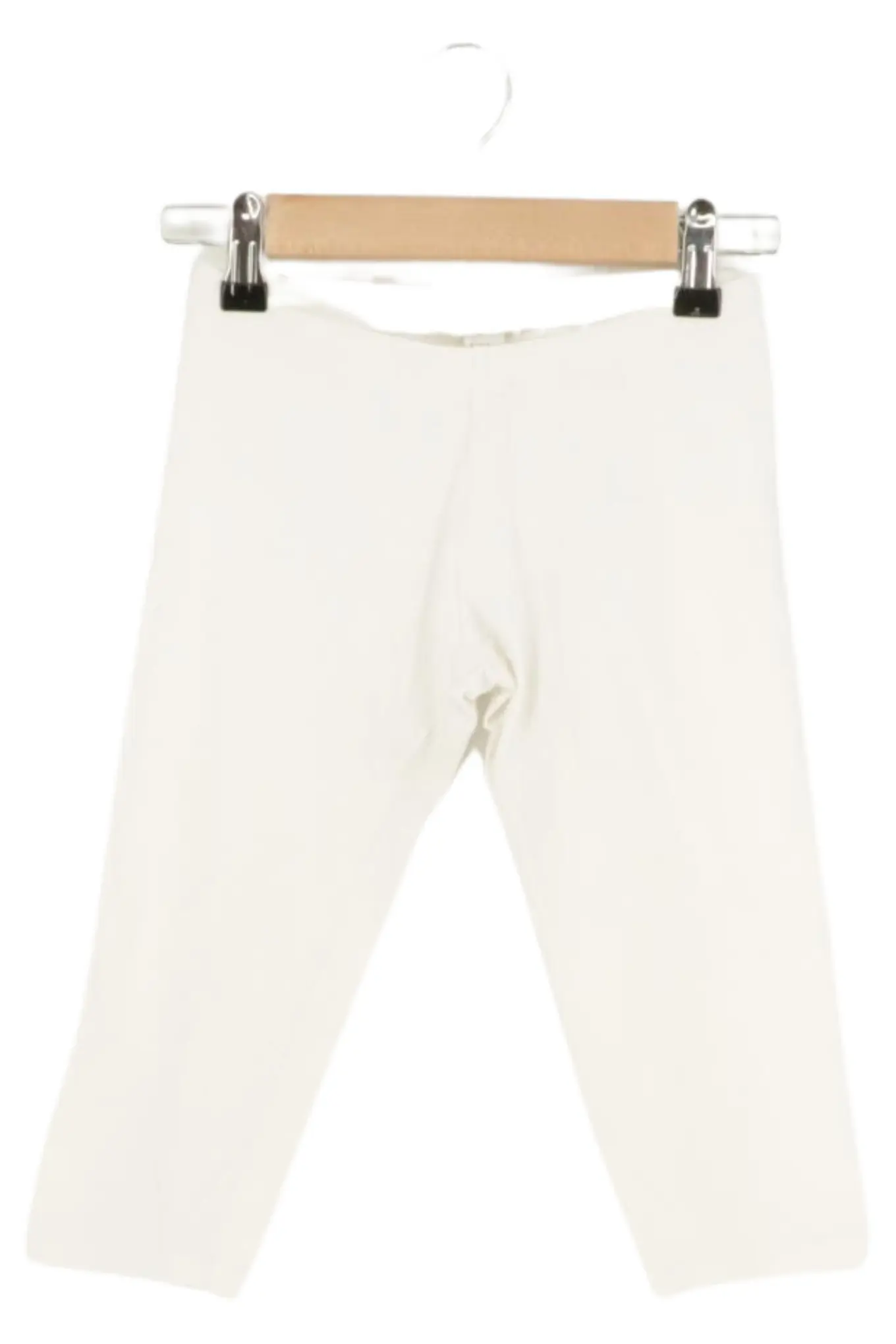 ZARA Kinder Leggings Weiß Gr. 116 Casual Basic Baumwolle Capri