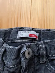 Vorschaubild 4 von Jeans Regular Fit Kinder Mädchen Gr. 110/116 Grau Baumwolle