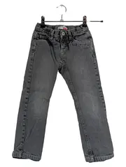 Vorschaubild 1 von Jeans Regular Fit Kinder Mädchen Gr. 110/116 Grau Baumwolle