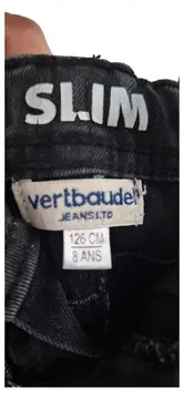 Vorschaubild 2 von Slim Fit Jeans Jungen Gr. 126/128 Grau Moto-Style