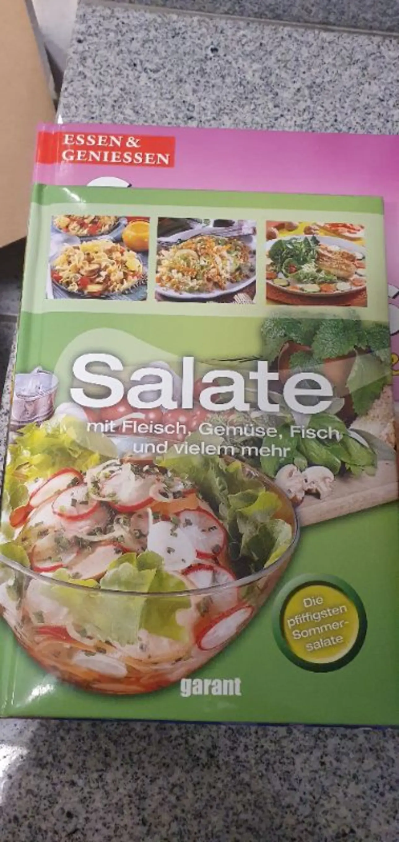 Kochbuch Salate mit Fleisch Fisch Gemüse Hardcover Essen Geniessen