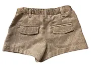 Vorschaubild 3 von Mädchen Shorts Gr. 92 Beige Glitzer Schleife festlich