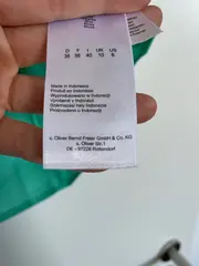 Vorschaubild 3 von Damen Hemdbluse Gr. 36 Grün Kurzarm Casual Baumwolle