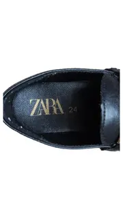 Vorschaubild 2 von Kinder Loafer Slipper Schwarz Gold Trense Gr. 24 Mädchen
