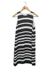 Vorschaubild 1 von Strickkleid Damen 36/S Schwarz Weiß Gestreift Klassisch Elegant