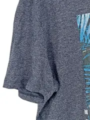 Vorschaubild 6 von Herren T-Shirt Grafik Print Blau Gr. 54/XXL Kurzarm Freizeit