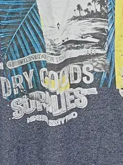 Vorschaubild 4 von Herren T-Shirt Grafik Print Blau Gr. 54/XXL Kurzarm Freizeit
