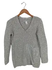 Vorschaubild 1 von Damen Pullover Gr. 34/XS Grau Pailletten Modisch