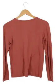 Vorschaubild 2 von EDC Esprit Damen Pullover V-Ausschnitt Gr. 32/XS Rot Baumwolle Casual