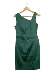 Vorschaubild 1 von Damen Businesskleid Gr. 36 S Grün Elegant Ärmellos Etuikleid