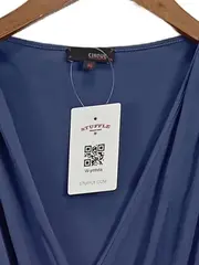 Vorschaubild 7 von Damen Wickelkleid Gr. 36 Blau Elegant Freizeit