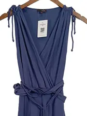 Vorschaubild 3 von Damen Wickelkleid Gr. 36 Blau Elegant Freizeit