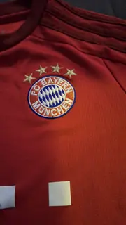 Vorschaubild 2 von FC Bayern München Trikot Kinder Gr. 140 Rot Heim 2015/16