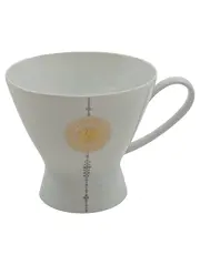 Vorschaubild 1 von Tasse Porzellan Weiß Gold Blumendekor Germany Kaffeetasse