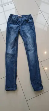 Vorschaubild 4 von Mädchen Jeans Regular Fit Gr. 158 Blau Stretch Denim