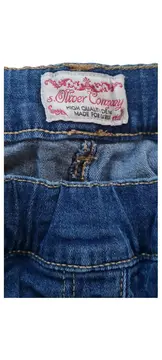 Vorschaubild 3 von Mädchen Jeans Regular Fit Gr. 158 Blau Stretch Denim