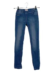 Vorschaubild 1 von Mädchen Jeans Regular Fit Gr. 158 Blau Stretch Denim