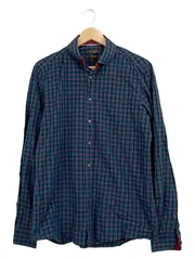 Vorschaubild 1 von Selection Hemd Herren Gr. 39 Kariert Petrol Baumwolle Business