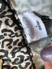 Vorschaubild 4 von Damen Stoffhose Leopardenmuster Gr. 44x46 Animal-Print Mehrfarbig